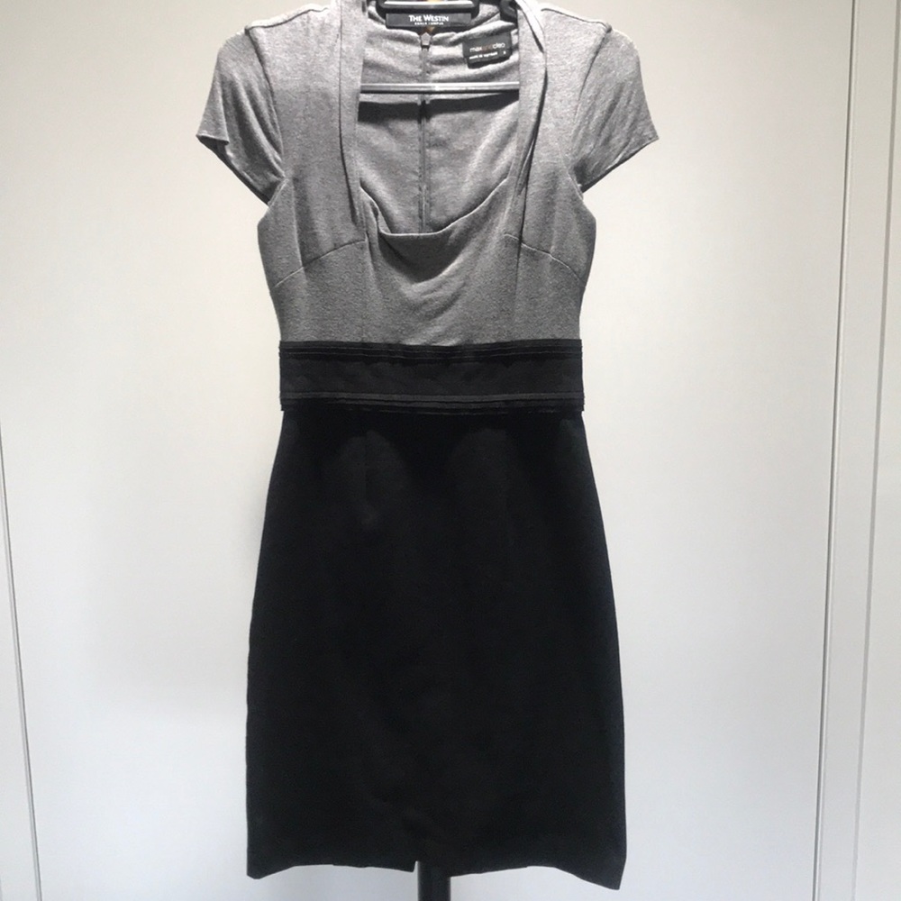 Max & Cleo Black Grey Sheath Dress